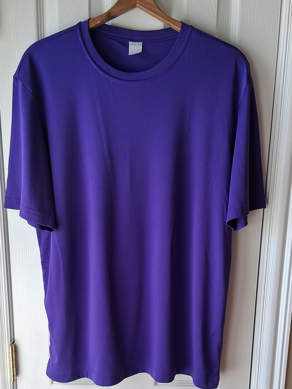 Sport-Tek Performance Crew Neck Short Sleeve Shirt Sporty Purple Tee Shirt